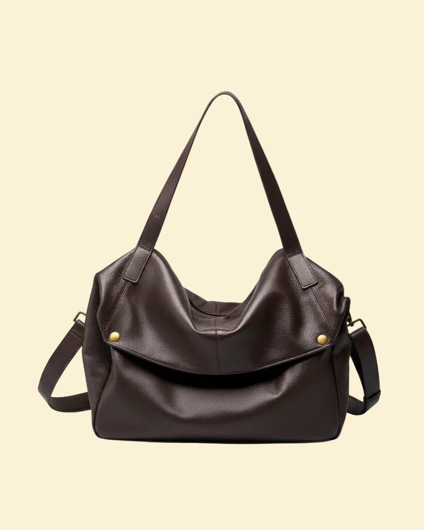 Verena women's tote bag in genuine cowhide leather by Lune Floue - view 2