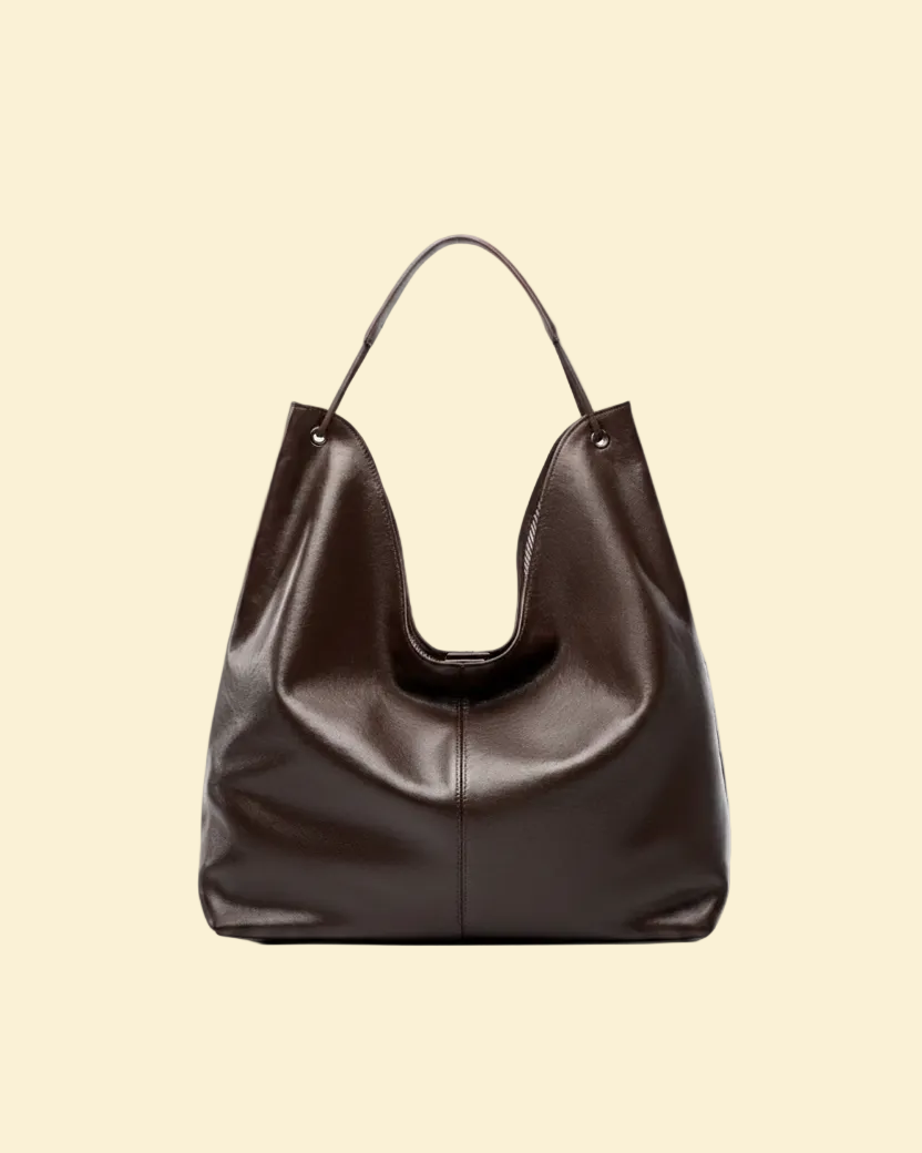 Calista women's tote bag in genuine cowhide leather by Lune Floue - view 3