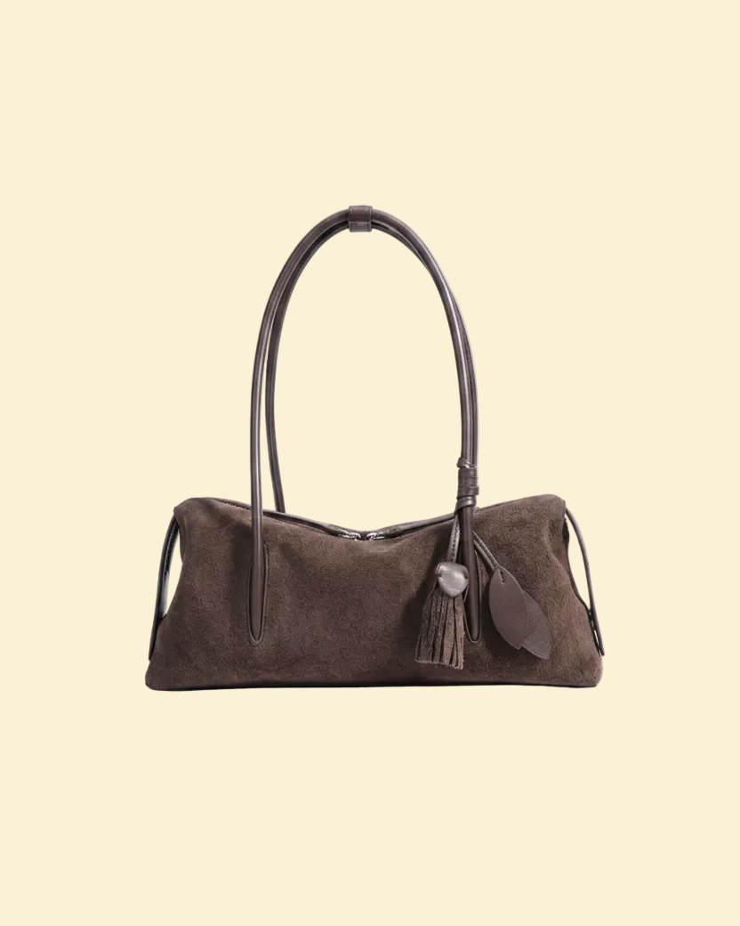 Solène women's shoulder bag in genuine cowhide leather by Lune Floue - view 2
