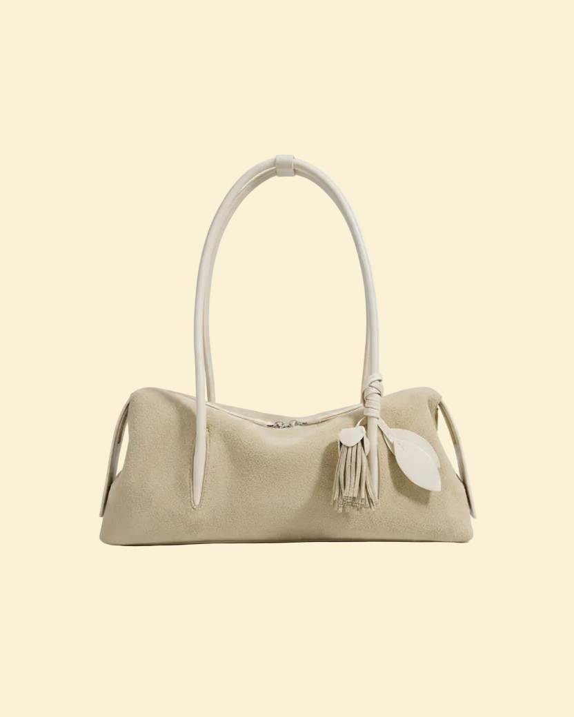 Solène women's shoulder bag in genuine cowhide leather by Lune Floue - view 4