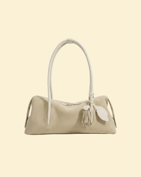 Solène women's shoulder bag in genuine cowhide leather by Lune Floue - view 4