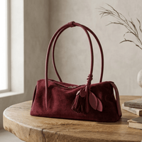 Solène women's shoulder bag in genuine cowhide leather by Lune Floue - view 5