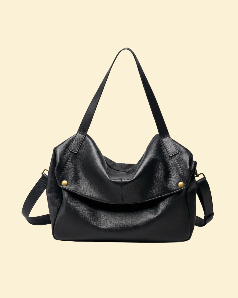Verena women's tote bag in genuine cowhide leather by Lune Floue