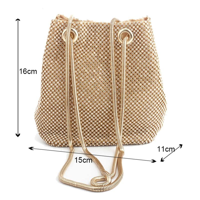 Araminta | Crystal Bucket Bag — Lune Floue