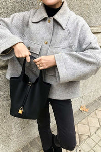 Isaure women's bucket bag by Lune Floue - view 9