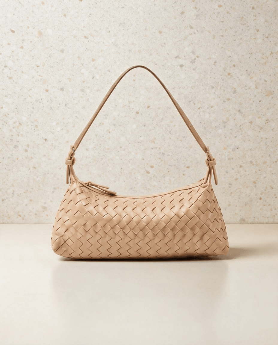 Marielle | Woven Baguette Shoulder Bag