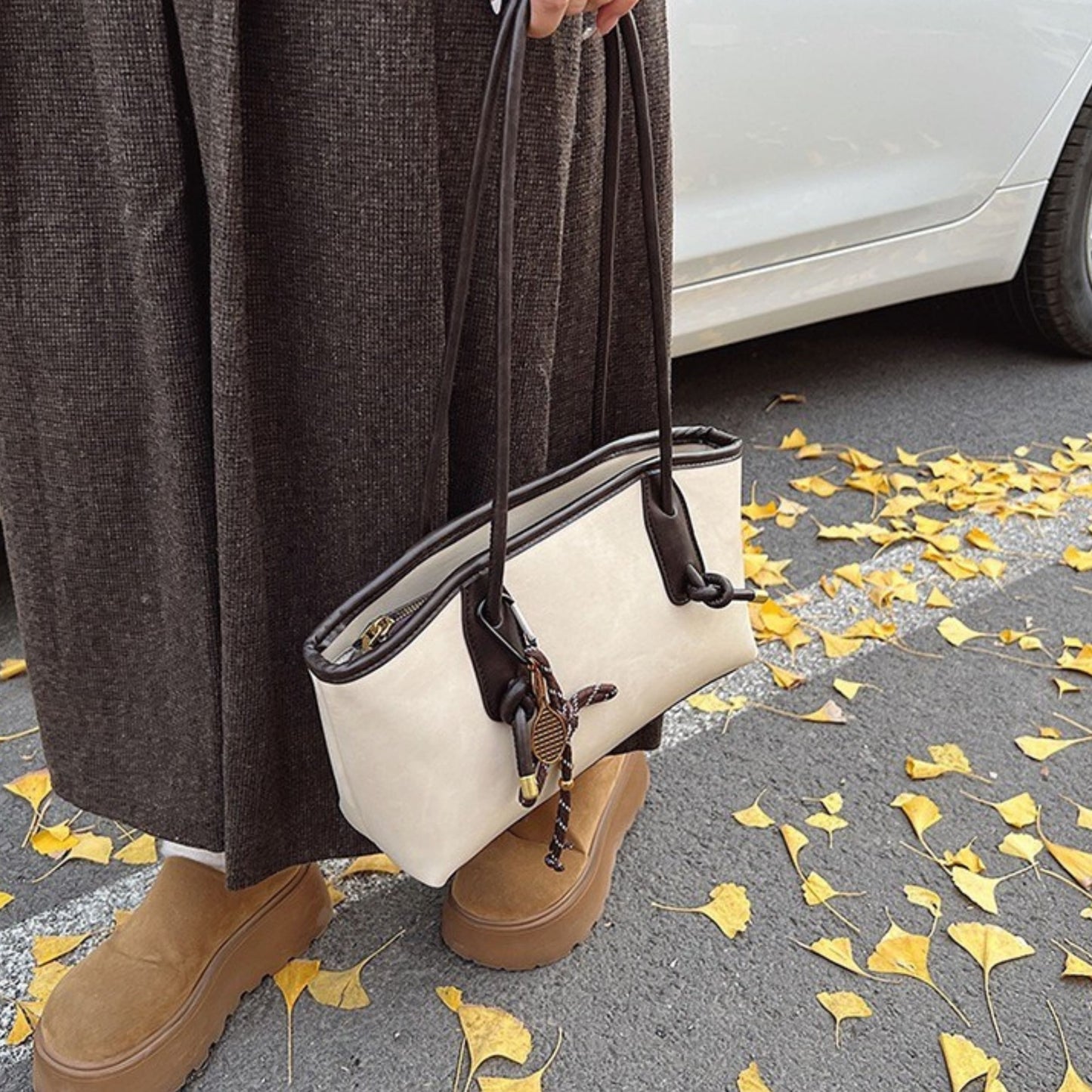 Isla | Woven Bucket Tote — Lune Floue