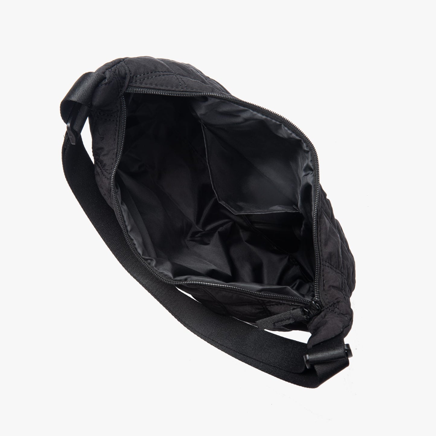 Noémie women's shoulder bag in quilted cotton and nylon by Lune Floue - view 3