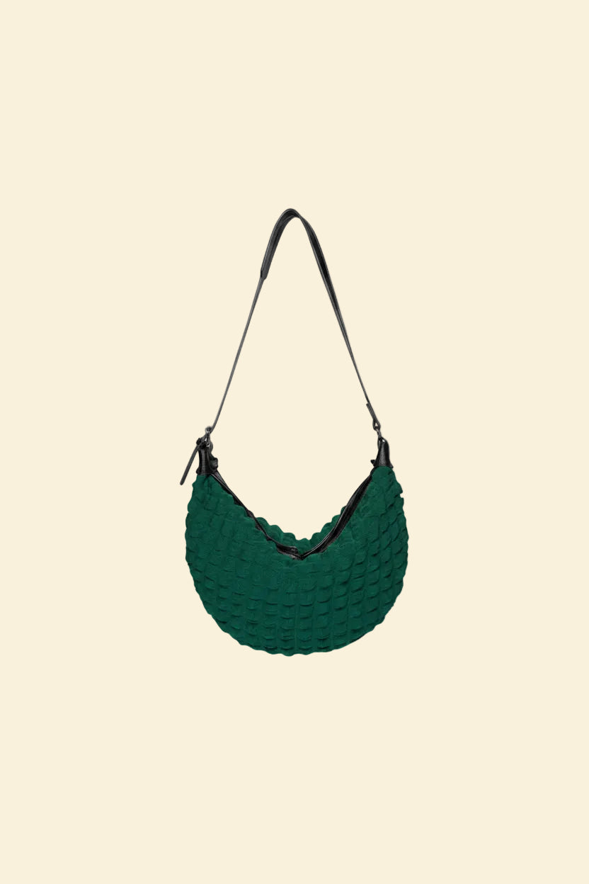Anouk women's shoulder bag in textured cotton by Lune Floue