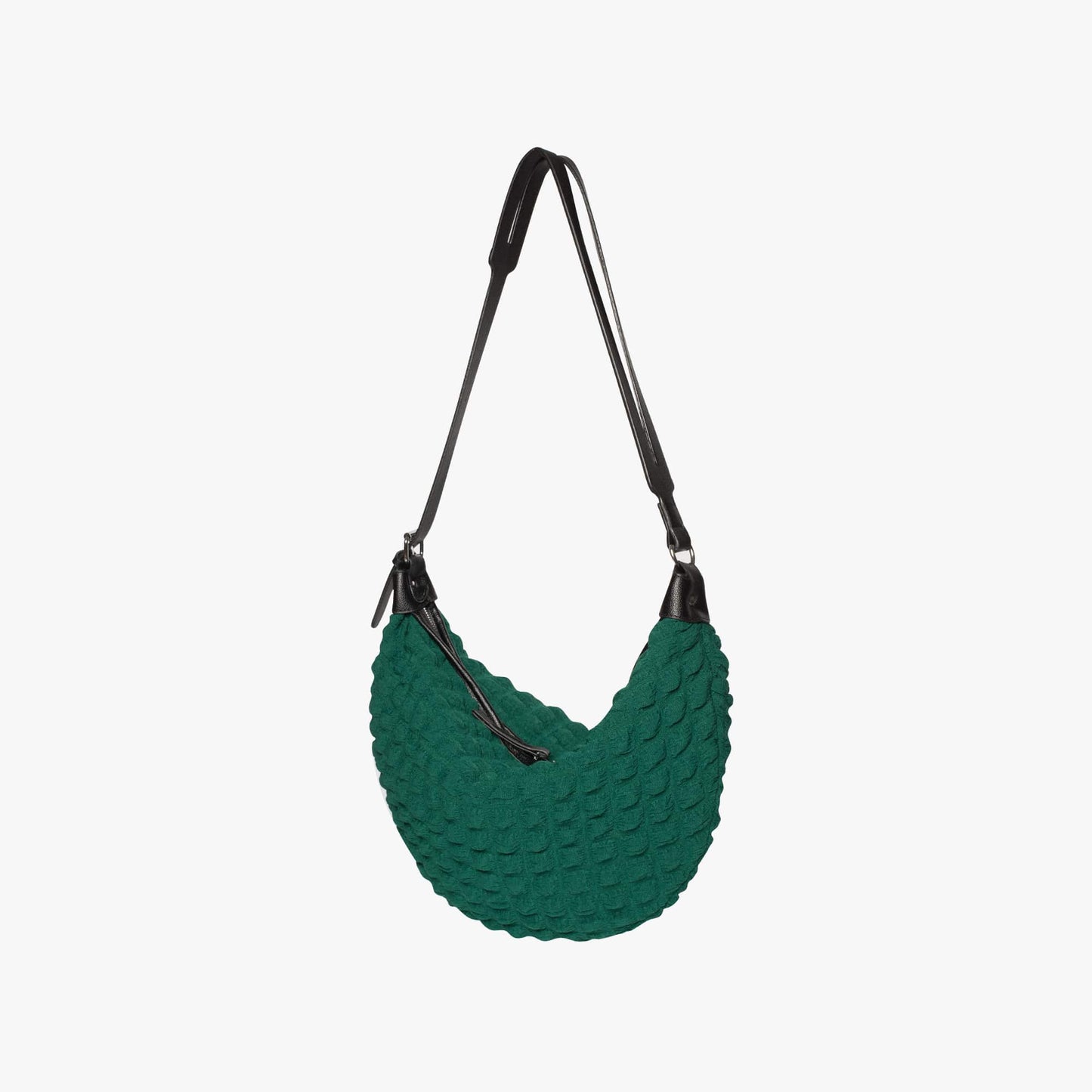 Anouk women's shoulder bag in textured cotton by Lune Floue - view 2