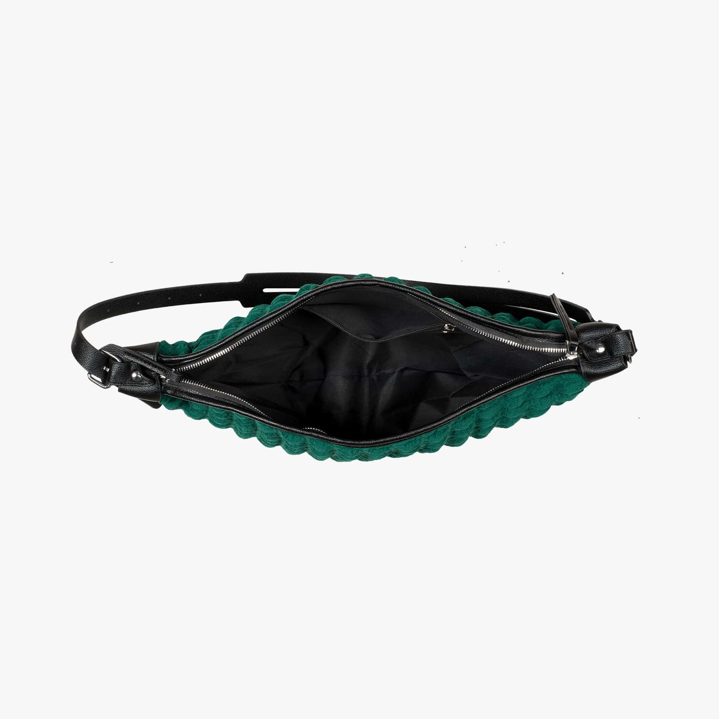 Anouk women's shoulder bag in textured cotton by Lune Floue - view 4