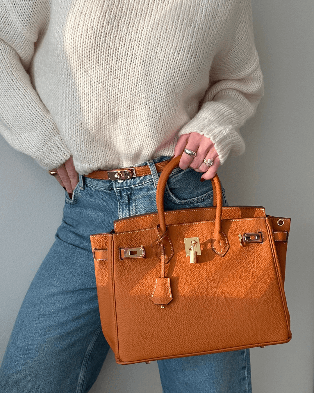 Juliette women's tote bag in vegan suede by Lune Floue - view 9