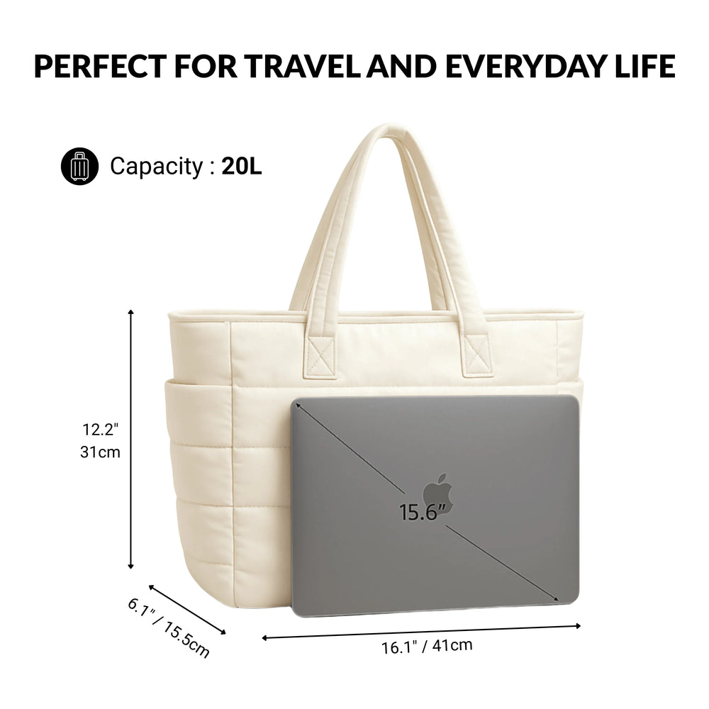 Amélie women's tote bag in water-resistant padded polyester by Lune Floue - view 8