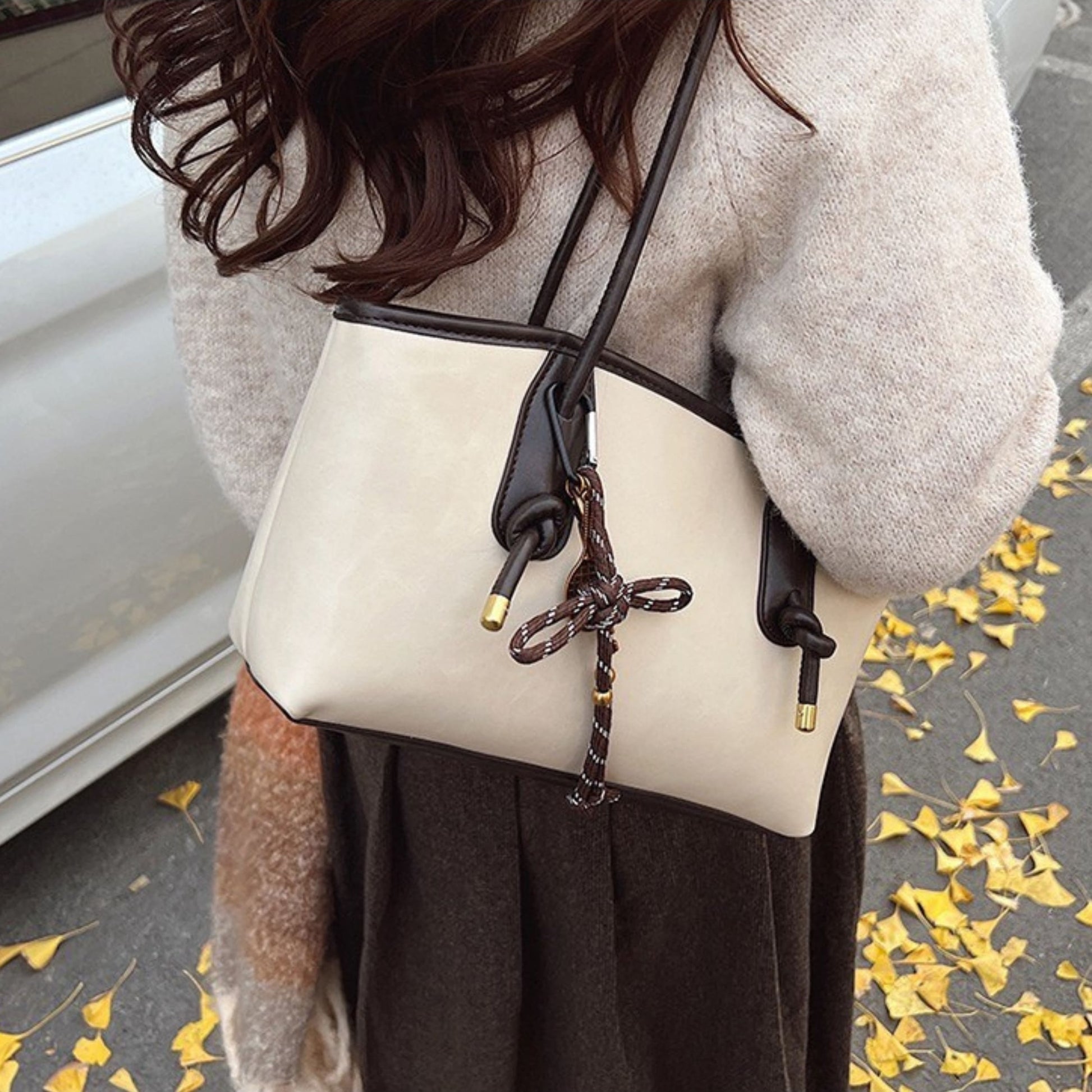 Isla | Woven Bucket Tote — Lune Floue