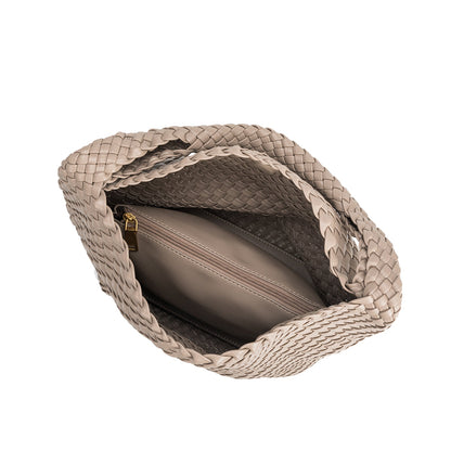 Clémence women's tote bag in recycled vegan leather by Lune Floue - view 5