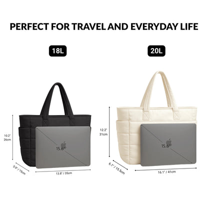 Amélie women's tote bag in water-resistant padded polyester by Lune Floue - view 5