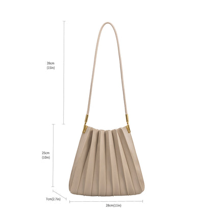 Adèle women's shoulder bag in vegan leather by Lune Floue - view 7