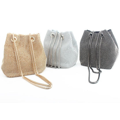 Araminta | Crystal Bucket Bag — Lune Floue