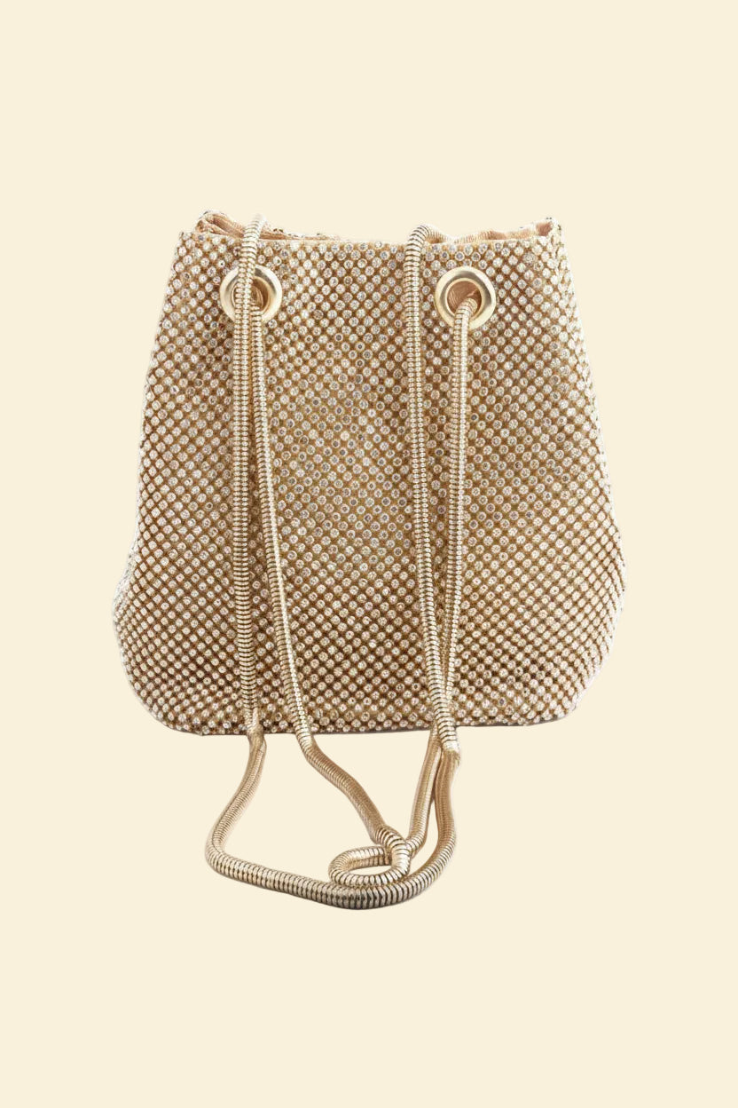 Araminta | Crystal Bucket Bag — Lune Floue