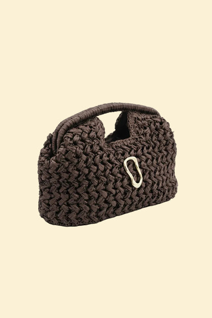 Mira | Crocheted Chocolate Tote — Lune Floue