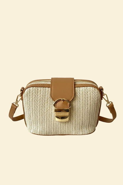 Fleur | Rattan Boho Bucket Bag — Lune Floue