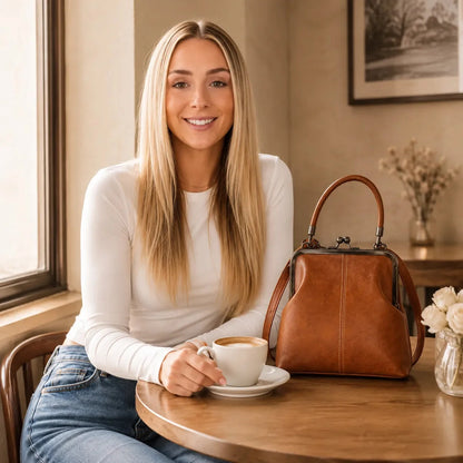Elowen | Kiss Lock Crossbody — Lune Floue