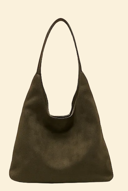 Elise women's tote bag in vegan suede by Lune Floue - view 4