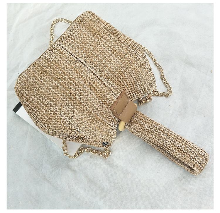 Daphné | Woven Straw Bucket Bag — Lune Floue