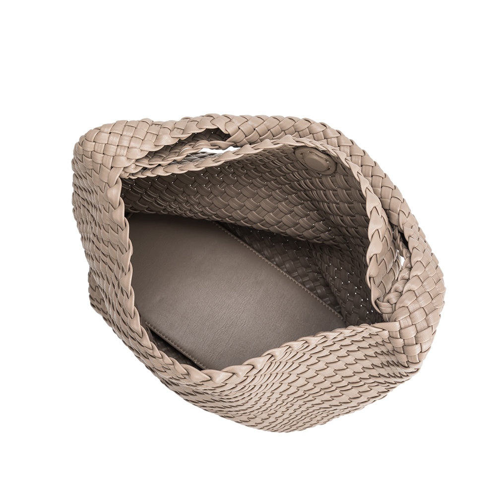 Clémence women's tote bag in recycled vegan leather by Lune Floue - view 6