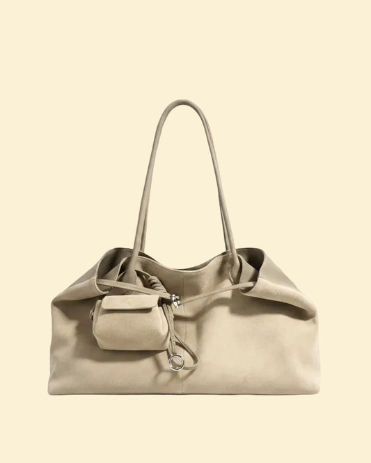 Liora women's tote bag in vegan suede by Lune Floue