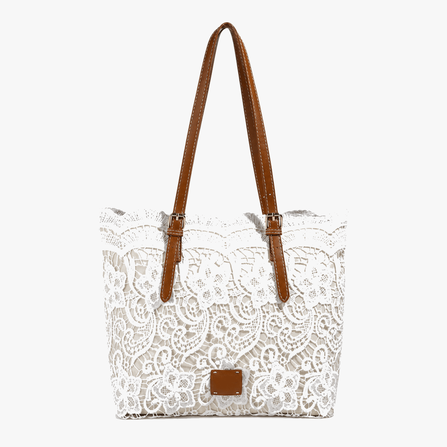 Cosette | Floral Lace Shoulder Tote — Lune Floue