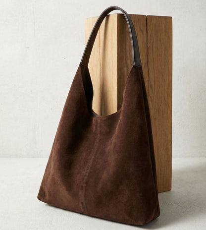 Elise women's tote bag in vegan suede by Lune Floue - view 2