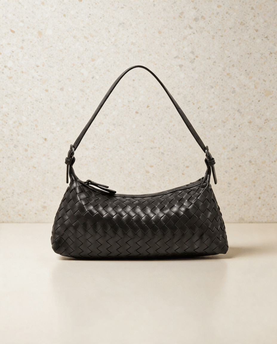 Marielle | Woven Baguette Shoulder Bag