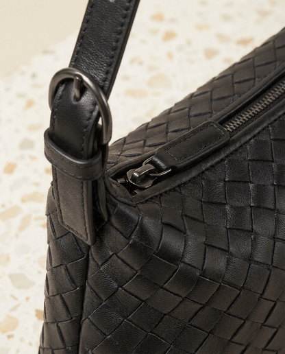 Marielle | Woven Baguette Shoulder Bag