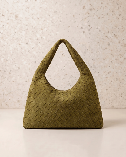 Hortense | Woven Suede Tote