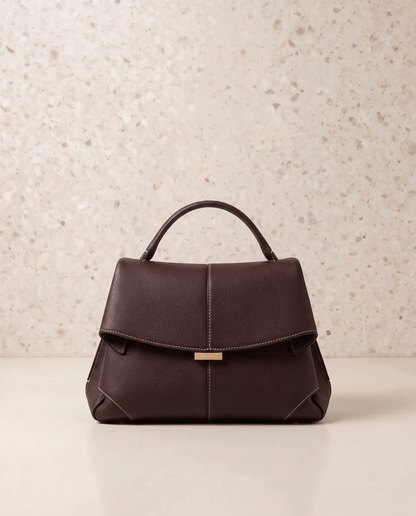 Séverine | Structured Vegan Leather Satchel