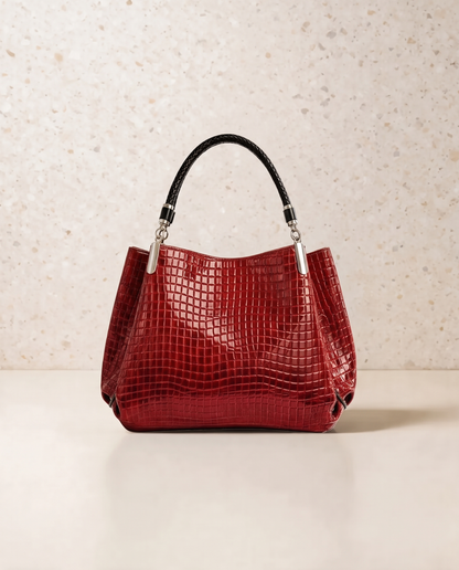Inès | Embossed Handbag