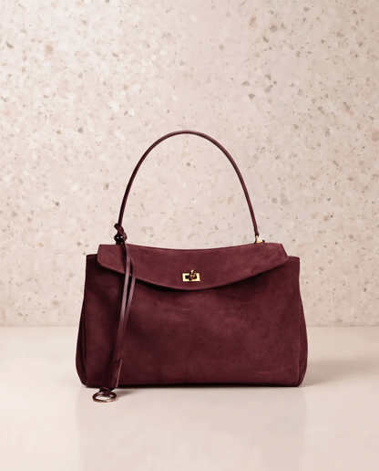 Roseline | Vegan Suede Shoulder Bag