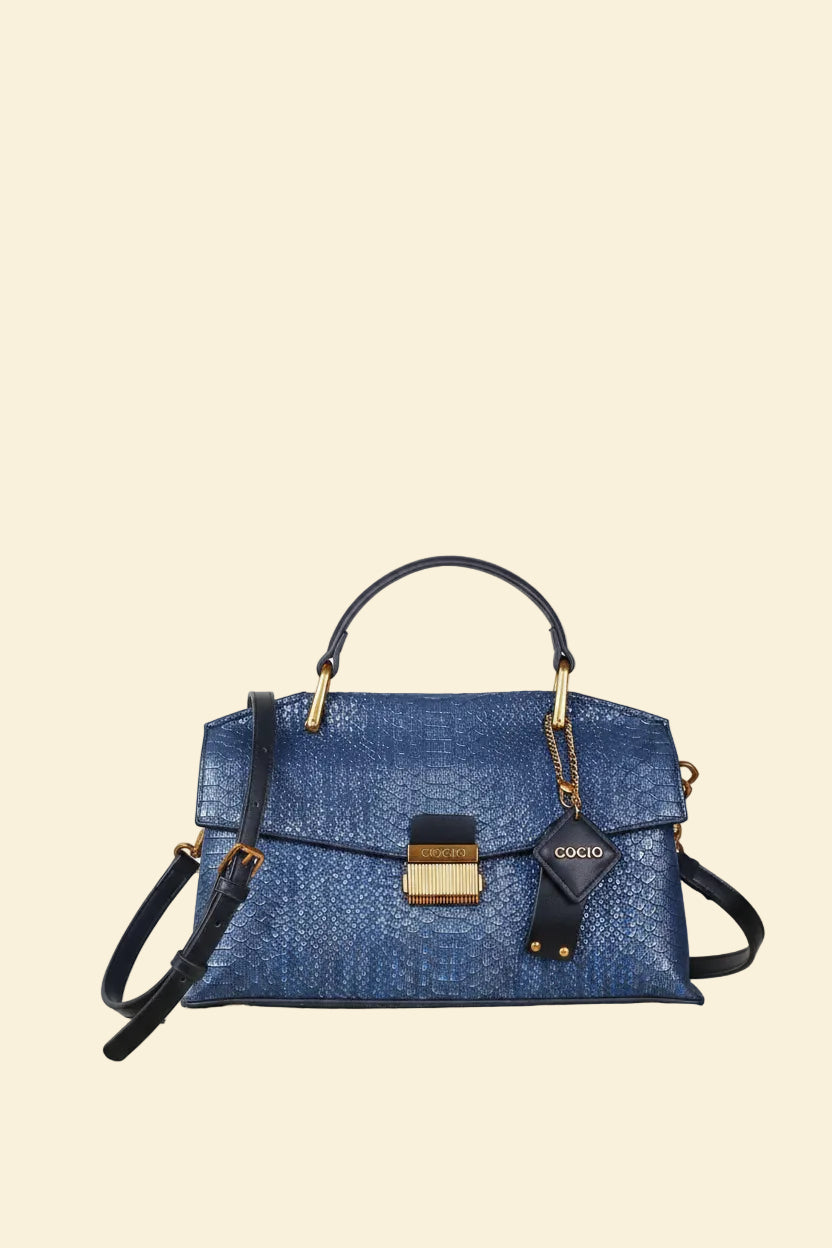 Vivienne women's shoulder bag in vegan leather by Lune Floue - view 4